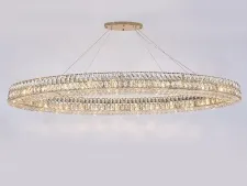 NEWPORT 10120 10127+21/S gold , Люстра, Polished champagne gold Clear crystal L160*60*H11/211 cm G9 28*40W
