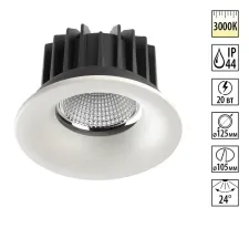357603 NT Светильник LED 20Вт 3000К 100-265В IP44 SPOT