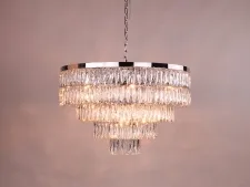 NEWPORT 10120 10129+9/C , Люстра, Chrome Clear crystal D80*H48 cm E14 18*40W